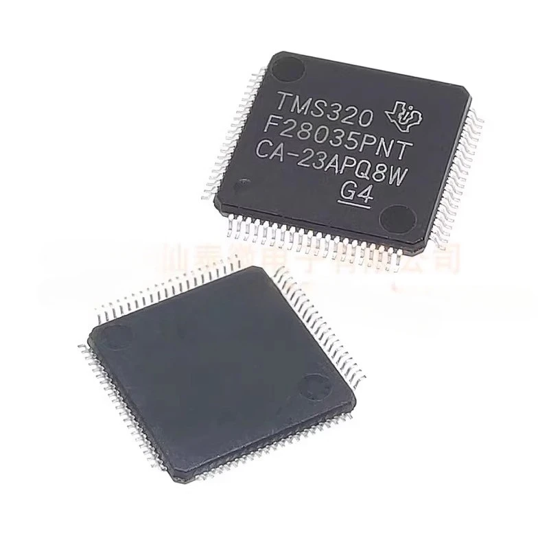 5 PÇS/LOTE TMS320F28035PNT LQFP-80 TMS320F28035 Equipado com frequência de 60 MHz e memória flash de 128 KB
