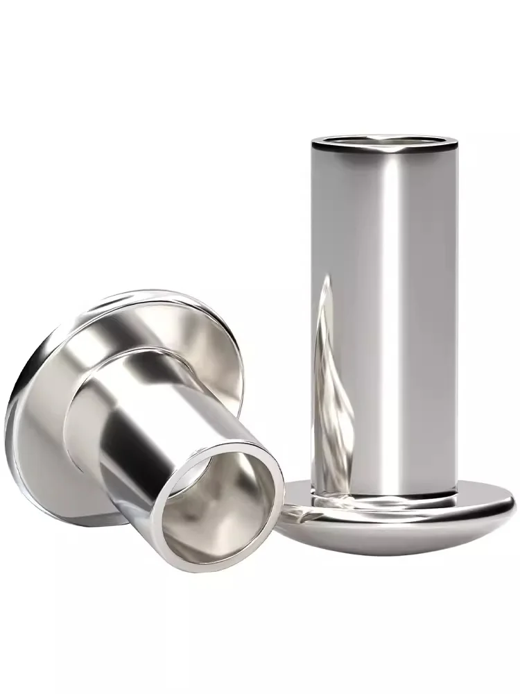 Gb873 304 Stainless Steel Oval Semi-tubular Rivets Round Half Hollow Shank M2-m6