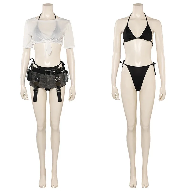 تيفا لوكهارت تأثيري بحر بدلة الشاطئ أنيمي لعبة السابع زي تمويه الكبار النساء فانتازيا Outfits6;d'3,h'7.b;