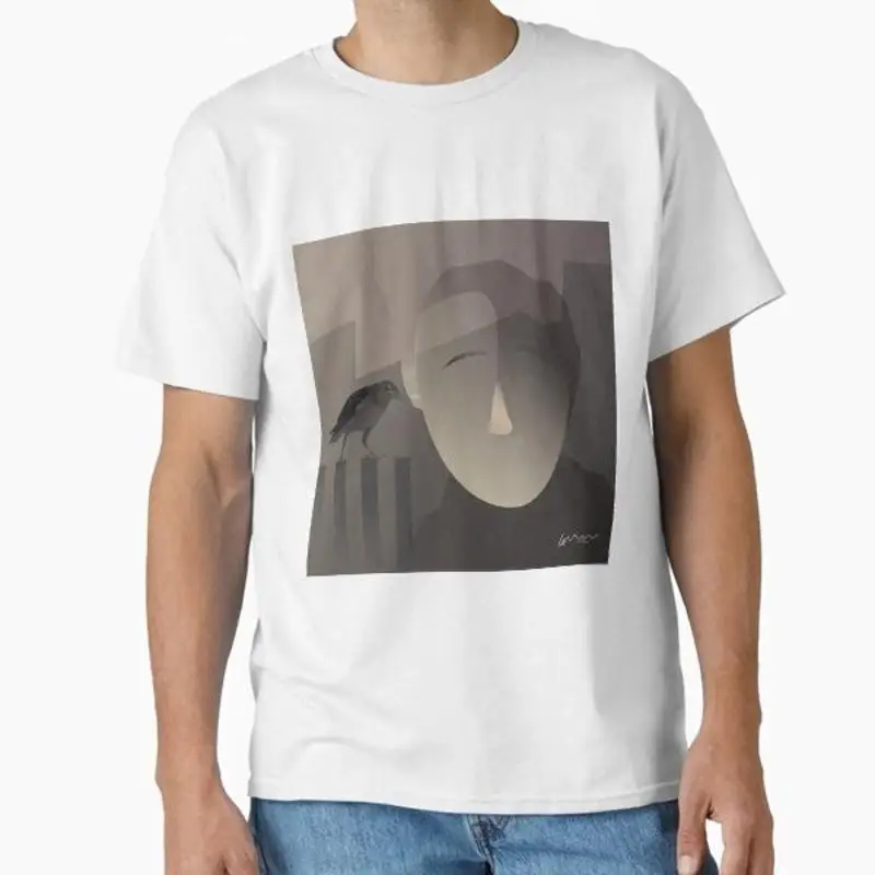 

Классическая футболка «Человек и Ворон», сделано в США, размер S 2XL