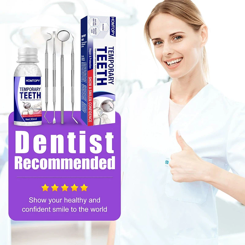 

30ml Temporary Tooth Repair Kit Teeth And Gaps FalseTeeth Solid Glue Denture Adhesive Teeth Whitening Tooth Beauty Tool