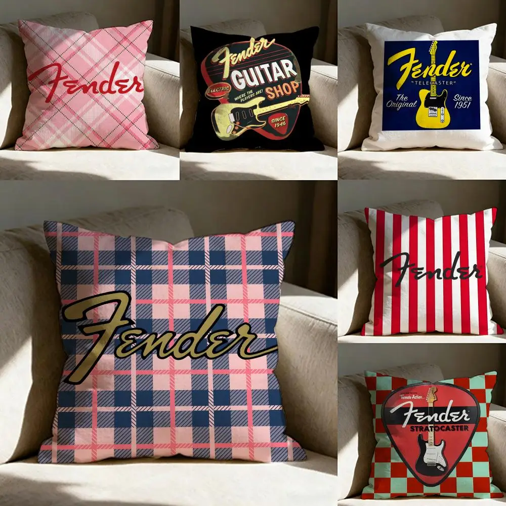 F-Fender MUSIC FASHION Pillow Case Pillowcase, Double-sided Printed, Sofa Cushion, Bedroom Headboard Pillow