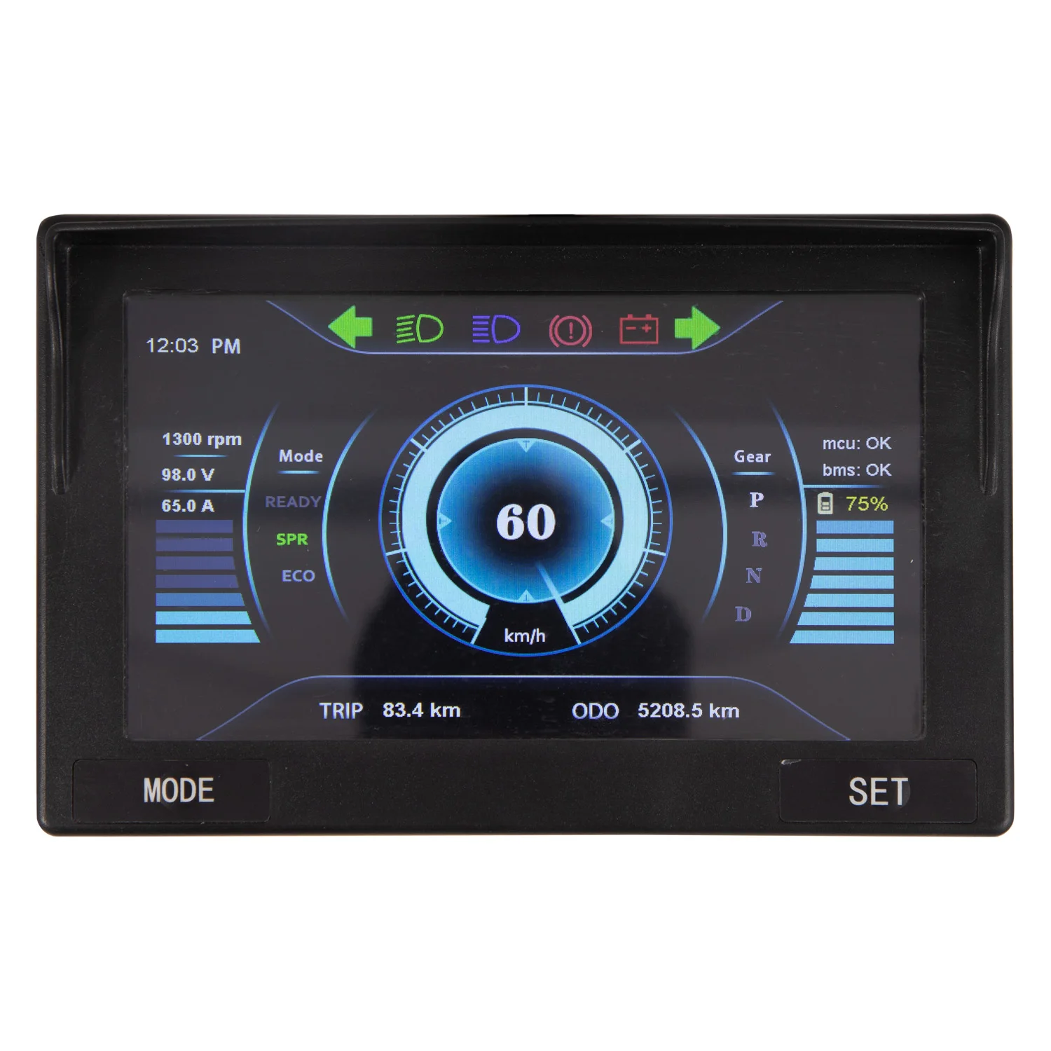 

Display Voltmeter, Speedometer, Multi-function LED 10 Inch Dashboard for EV Car