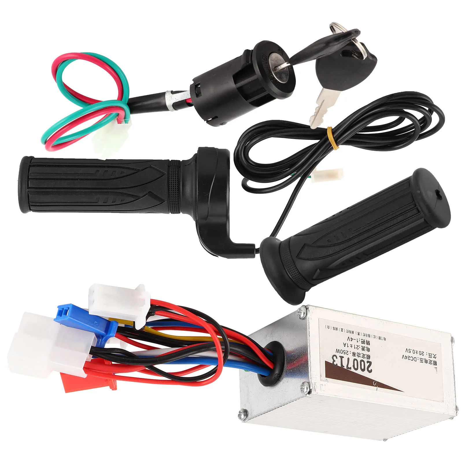 Electric Scooter Speed Controller Set 24V 250W Controller with Throttle Twist Grip Lock