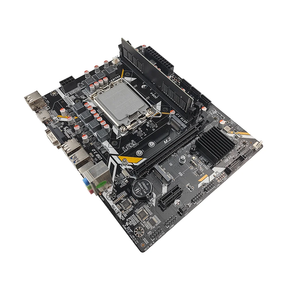 PCWINMAX New H610 + DDR4 16G 3200mhz RAM Motherboard Combo Original H610 Chipset MATX LGA1700 Gaming Motherboard Kit