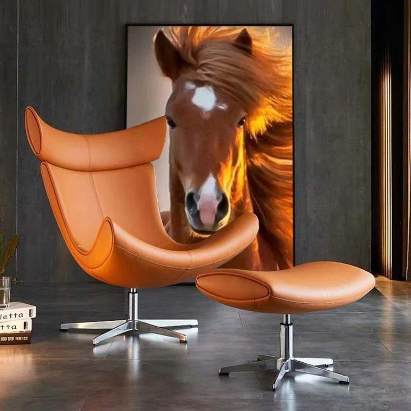 

Leather sofa chair household balcony nap lazy