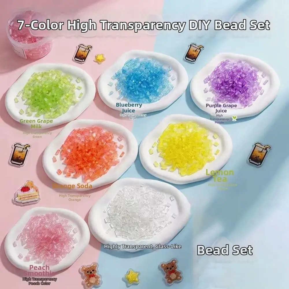 New High-Transparency Handmade DIY Perler Beads Heat Press Handmade Transparent Perler Beads 2.6mm Perler Bead Toy