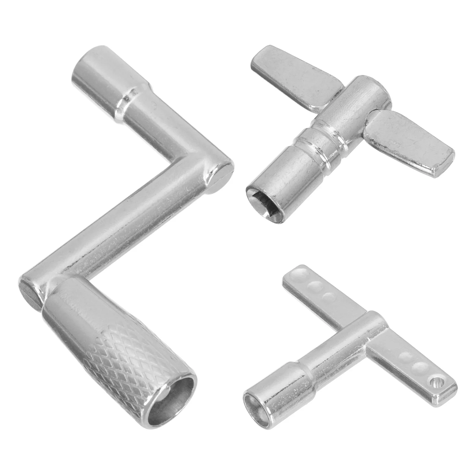 

3Pcs Drum Tuning Keys High-Quality Stainless Steel Suitable for Drum Lovers Beginners Percussion Instrument Parts