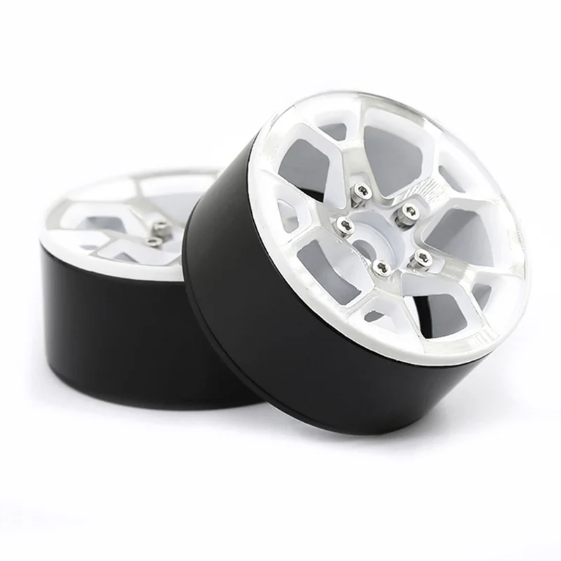 2 pièces pour SCX10 90046 TRX4 1/10 Simulation voiture d'escalade 1.9 pouces moyeu de roue convient pour 1.9 pouces pneu Skin-Y44A