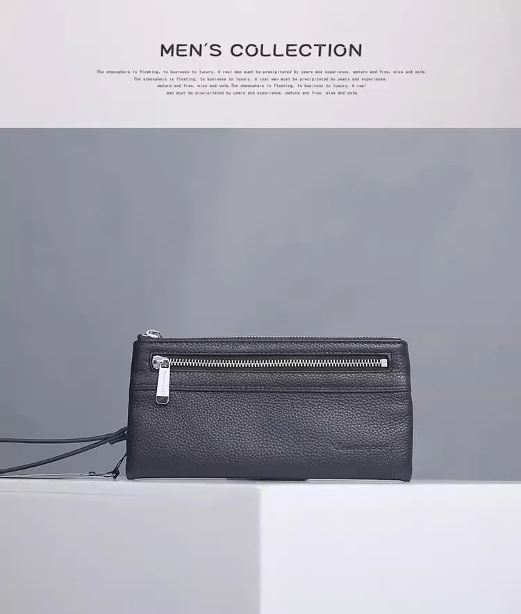 

Men's New Style Fashionable Minimalist Wallet, Genuine Leather/Cowhide, Casual & Durable Card Holder & Handheld Bag