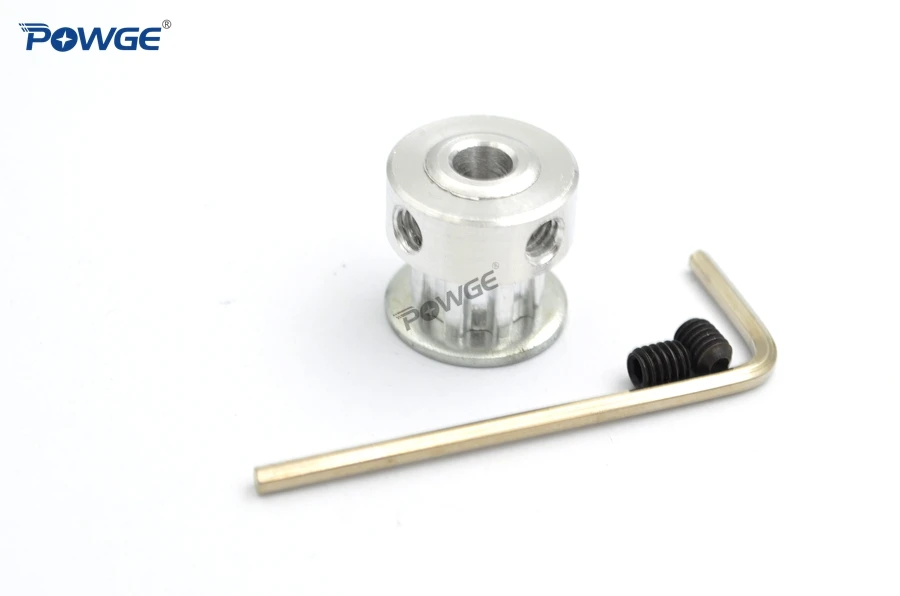 POWGE Metric Trapezoid 8 Teeth T5 Synchronous pulley bore 5mm For width 6mm T5 timing Belt pitch 5.00mm 8Teeth 8T