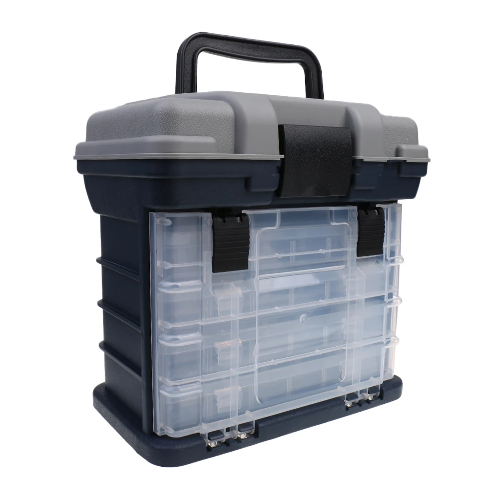 4 Drawer Tackle Box Fishing Baits Lures Tool Shock-resistant Large Storage fishing accessories carp