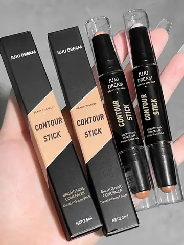 Double-ended dual-purpose high-light trimming stick, three-dimensional contour, nose shadow, facial shape, brighten and trimming