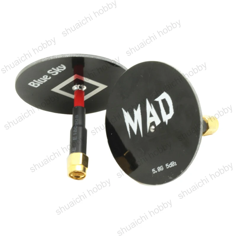 1PCS 5.8G 5dBi Mini Panel Antenna Inner Pin/Hole Interface 5700-5900MHz Frequency Circular Polarization Antenna for FPV Airplane