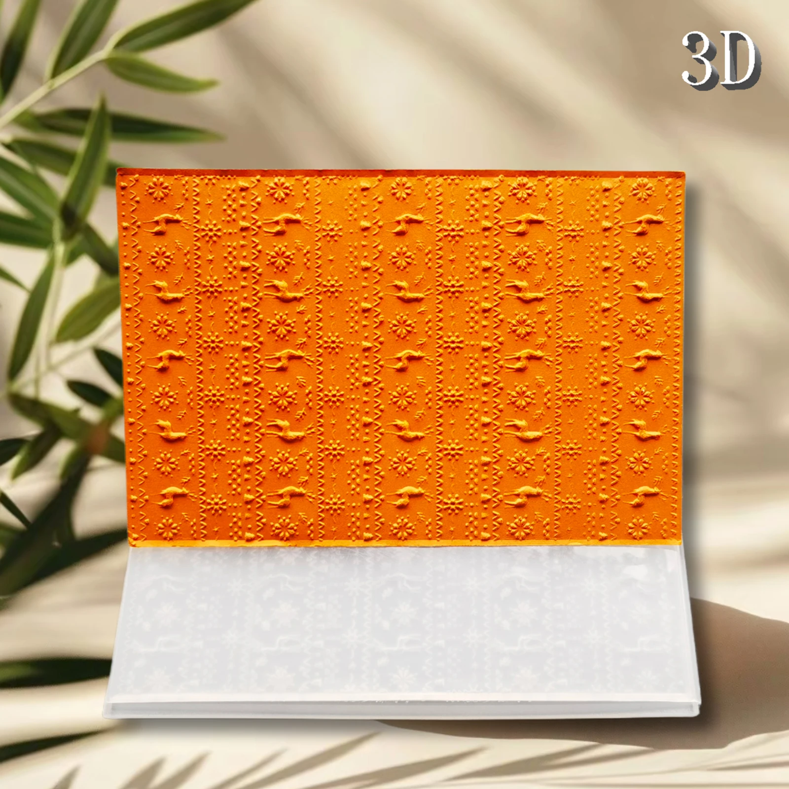 Hirsch-Schneeflocken-Handbuch-Dekoration, 3D-geprägter Ordner, geeignet für den Druck von Visitenkarten, Scrapbooking und Papierhandwerk – s