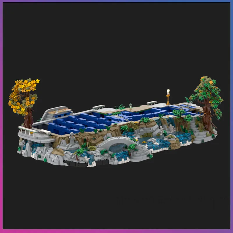 

8119PCS MOC Rivendell Expansion Display Base Rings Movie Scene Model Building Blocks Bricks Creative Assembly Toy Birthday Gift