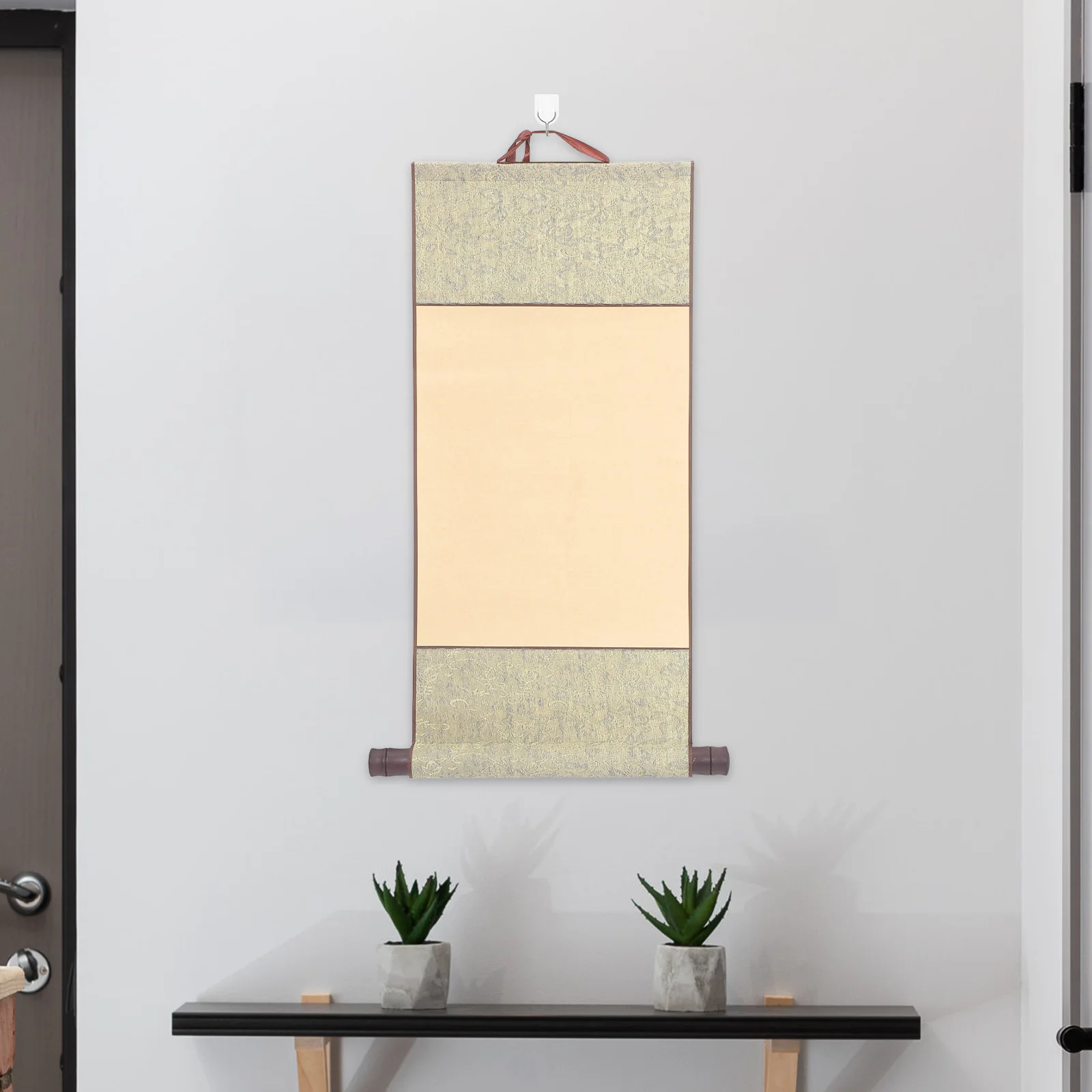 Blank Hanging Scroll Rice Paper Calligraphy The Banner Chinese Painting Child Writing