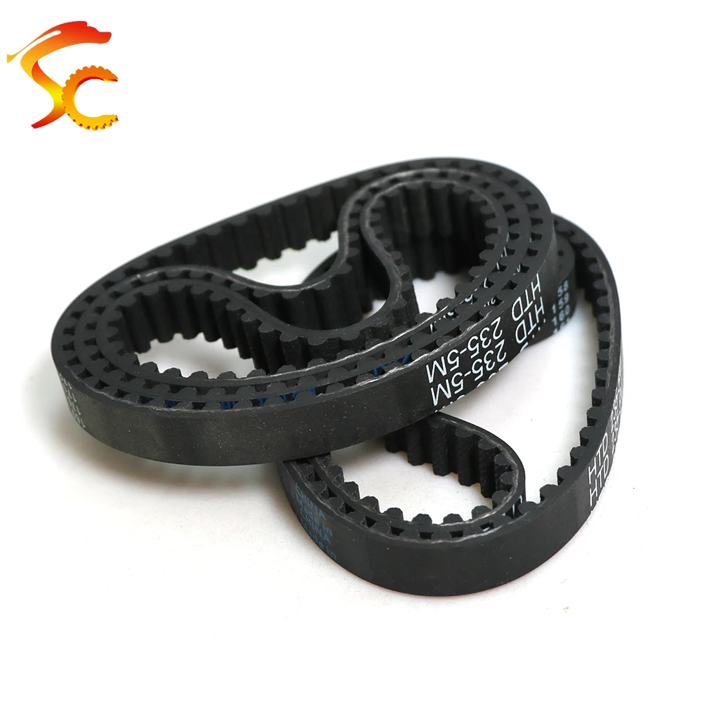 HTD 5M Timing belt Lp=225/230/235/240/245/250/255/260/265/270mm Width 6-30mm HTD5M Rubber Synchronous Belt