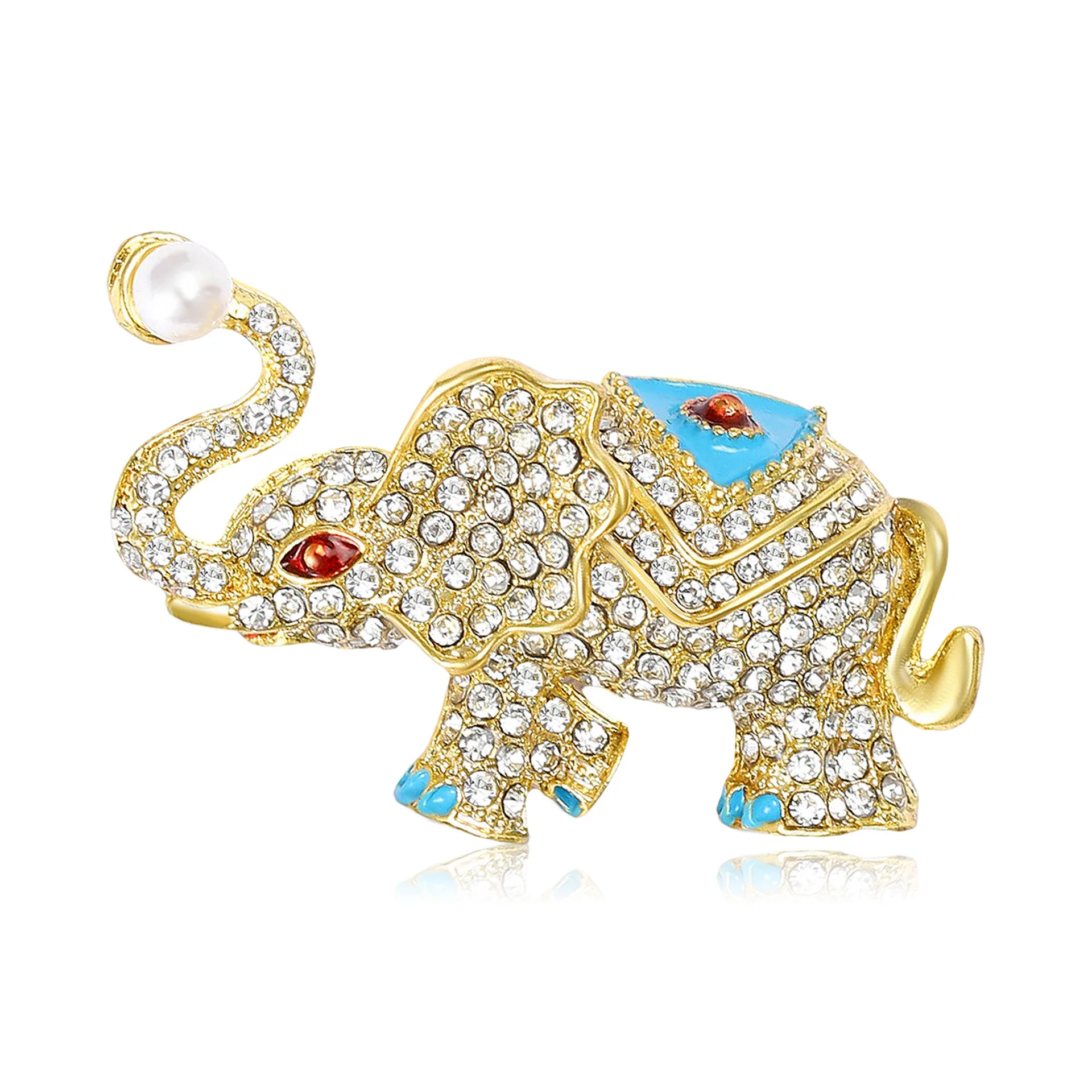 

Fashionable Rhinestone Elephant Brooches, Cute Cartoon Creative Animal Pins, Office Party Friends, Daily Hats, Gifts, Jewelry
