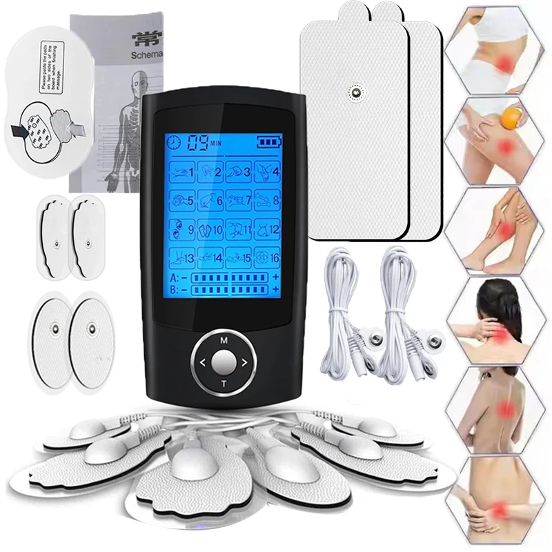 

36 Mode Electric Tens Relax Muscle Stimulator EMS Acupuncture Body Massager Fitness Equipment Dual Channel Physiotherapy Machine