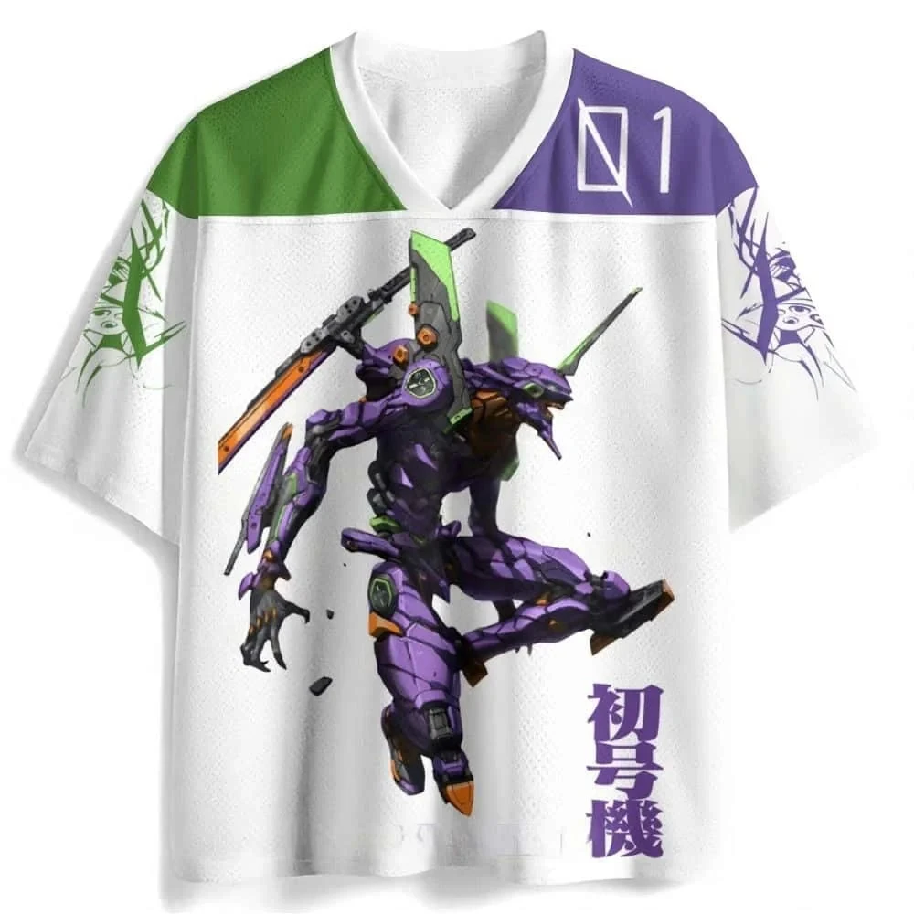 Modisches Sommer-T-Shirt für Erwachsene und Kinder mit Anime-Motiv aus der New Century Evangelion Warrior Serie, 3D-Design, Harajuku-Stil, Lustiges Shirt und Hose im Freunde-Look