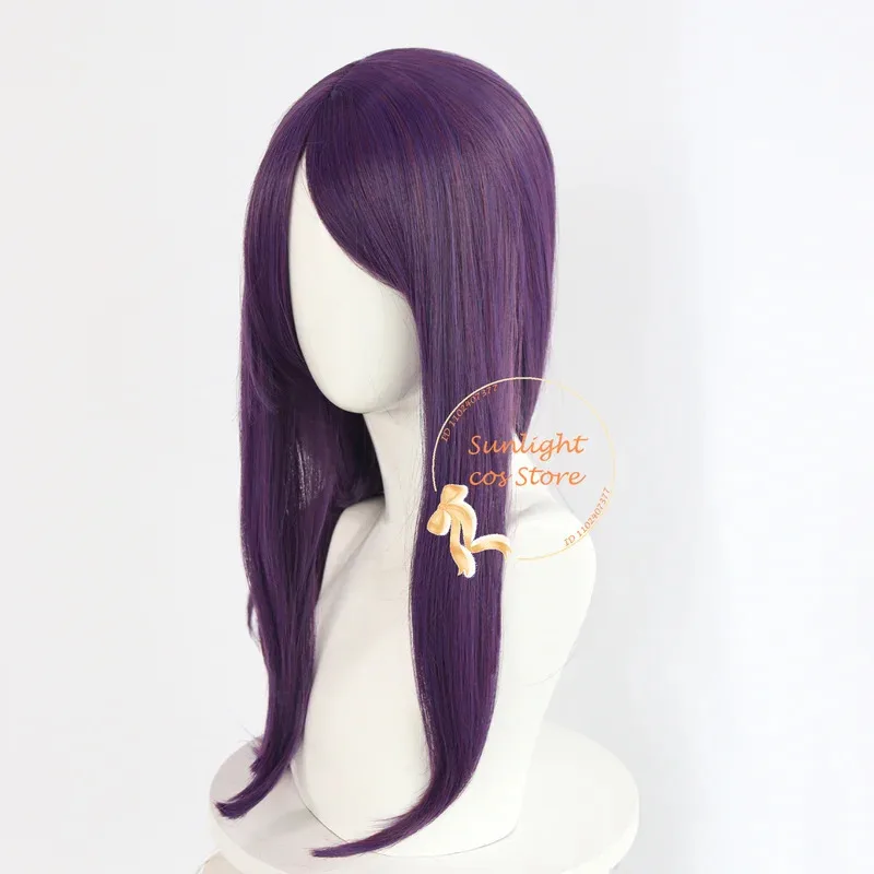 

CyAnime Kamishiro Rize Косплей Парик 70 см Фиолетовый Rize Кожа Головы Косплей Аниме Парики Термостойкие Синтетические Волосы Парик Для Хэллоуина
