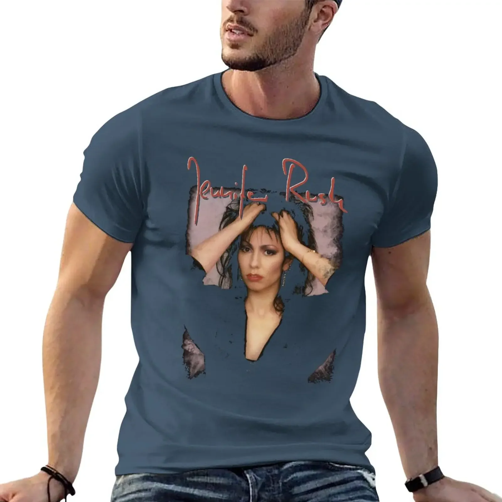 New Proud Jennifer Rush Cool Gift T-Shirt customs man t shirt graphics anime clothes black t shirts for men