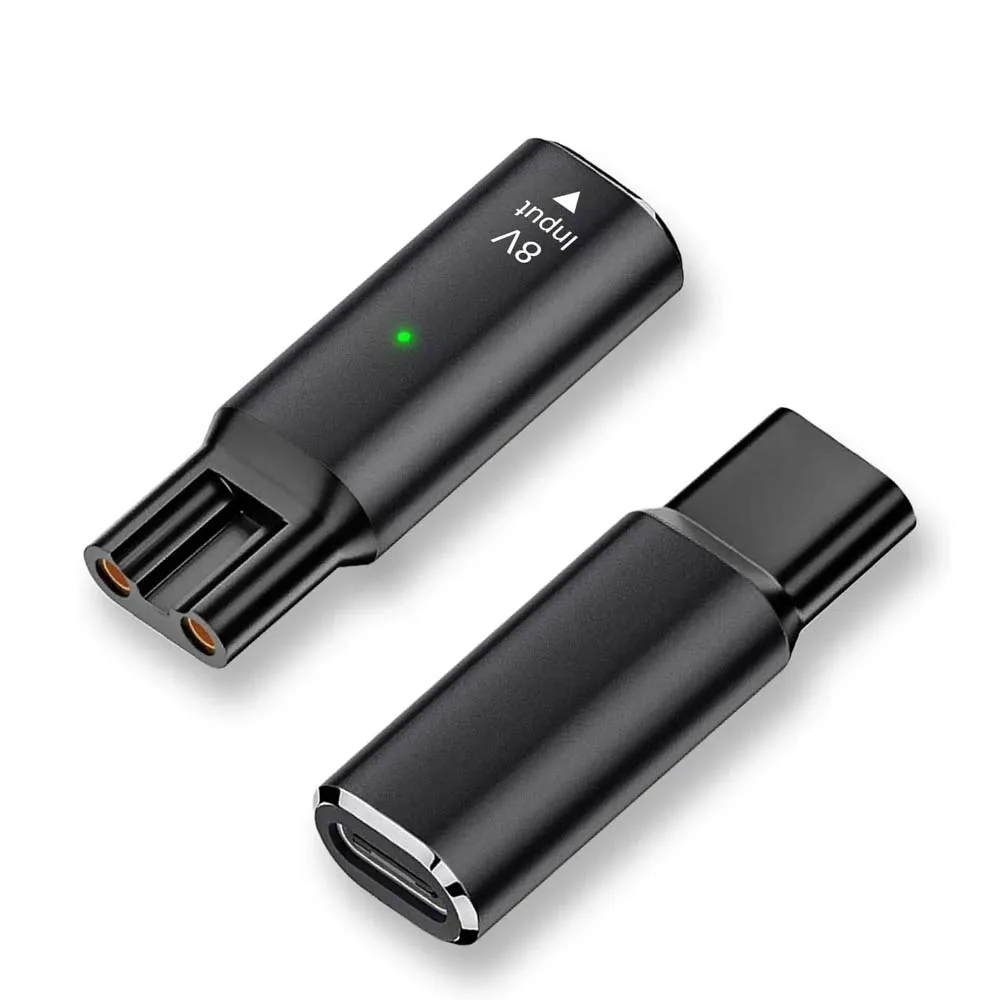 8V HQ850 Type-C Shaver Charger Adapter Charging Converter for Philips Norelco Oneblade QP2630 QP2530,Electric Shaver Adapter