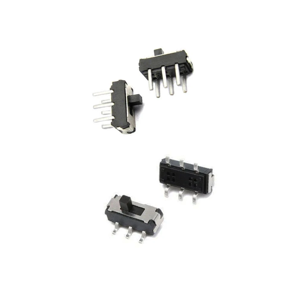 20Pcs/lot DIP SMD Slide Switch 2P2T 6Pin MSS22D18G2 MSS22D18 Handle 2mm MINI Miniature DIY DVD Power Switch Electronic Accessori