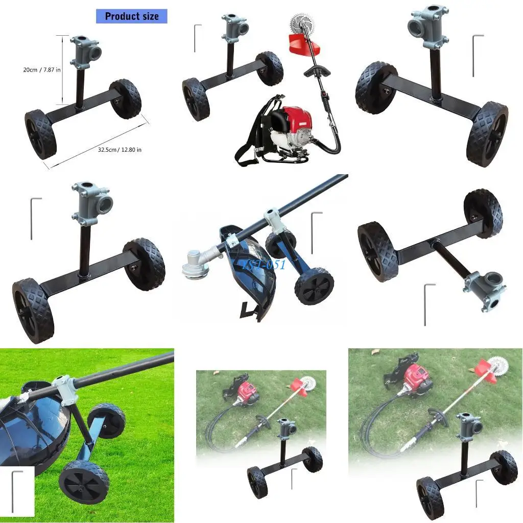 

E15A Adjustable Lawn Wackers Wheel Support Wheel Auxiliary for Mower Auxiliary