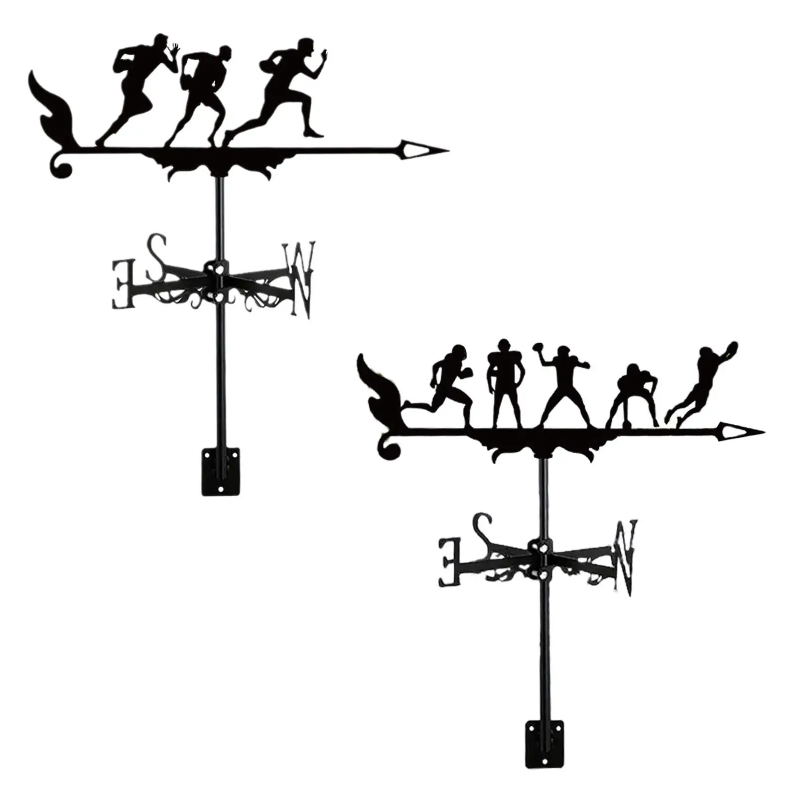 

Metal Wind Vane Decoration Garden Weather Vane Sports Weathervane Wind Direction Indicator for Cupola Shed Fence Porch Farmhouse