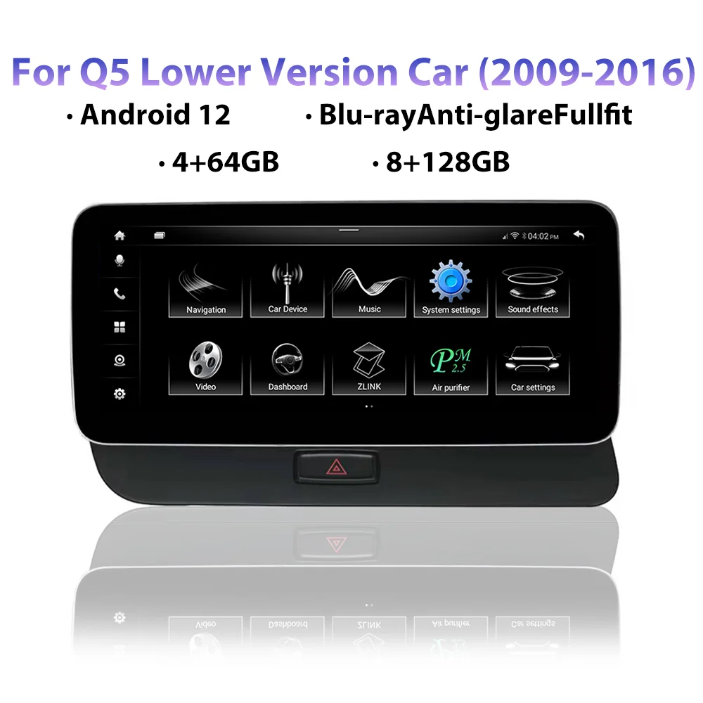 Bosstar Wireless Apple CarPlay Android Auto Car Radio Multimedia for Audi Q5 2009-2016 LHD RHD HeadUnit Video Audio Touch Screen