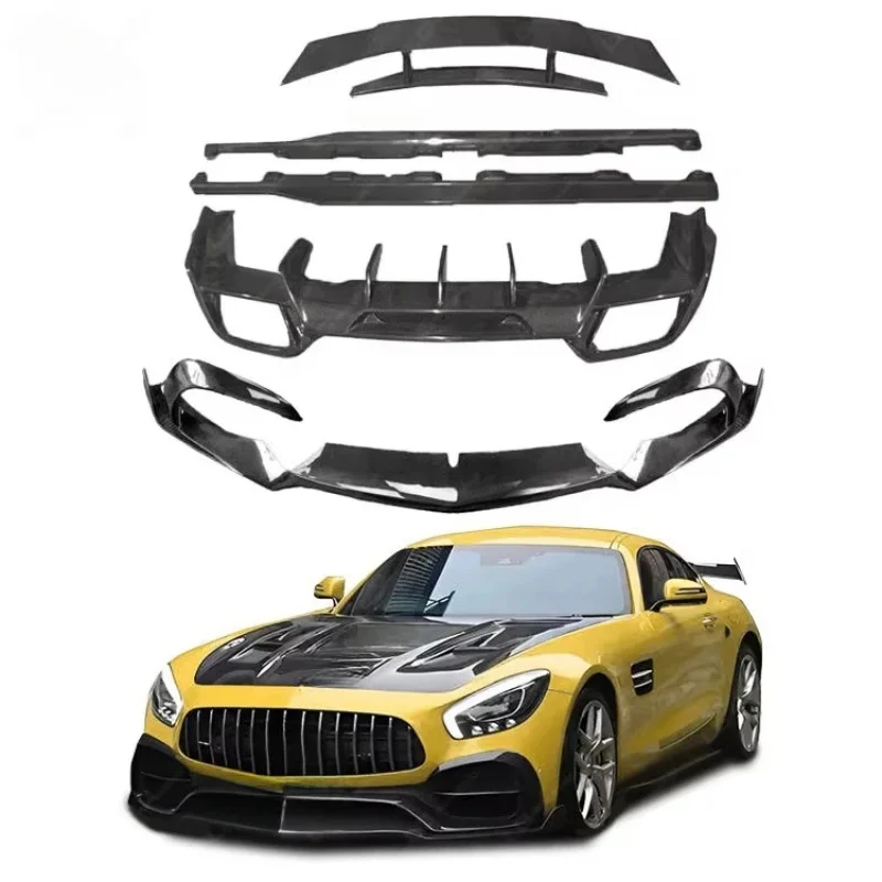 

New Black Carbon Fiber Body Kit GT GTS Upgrade to RZ Style