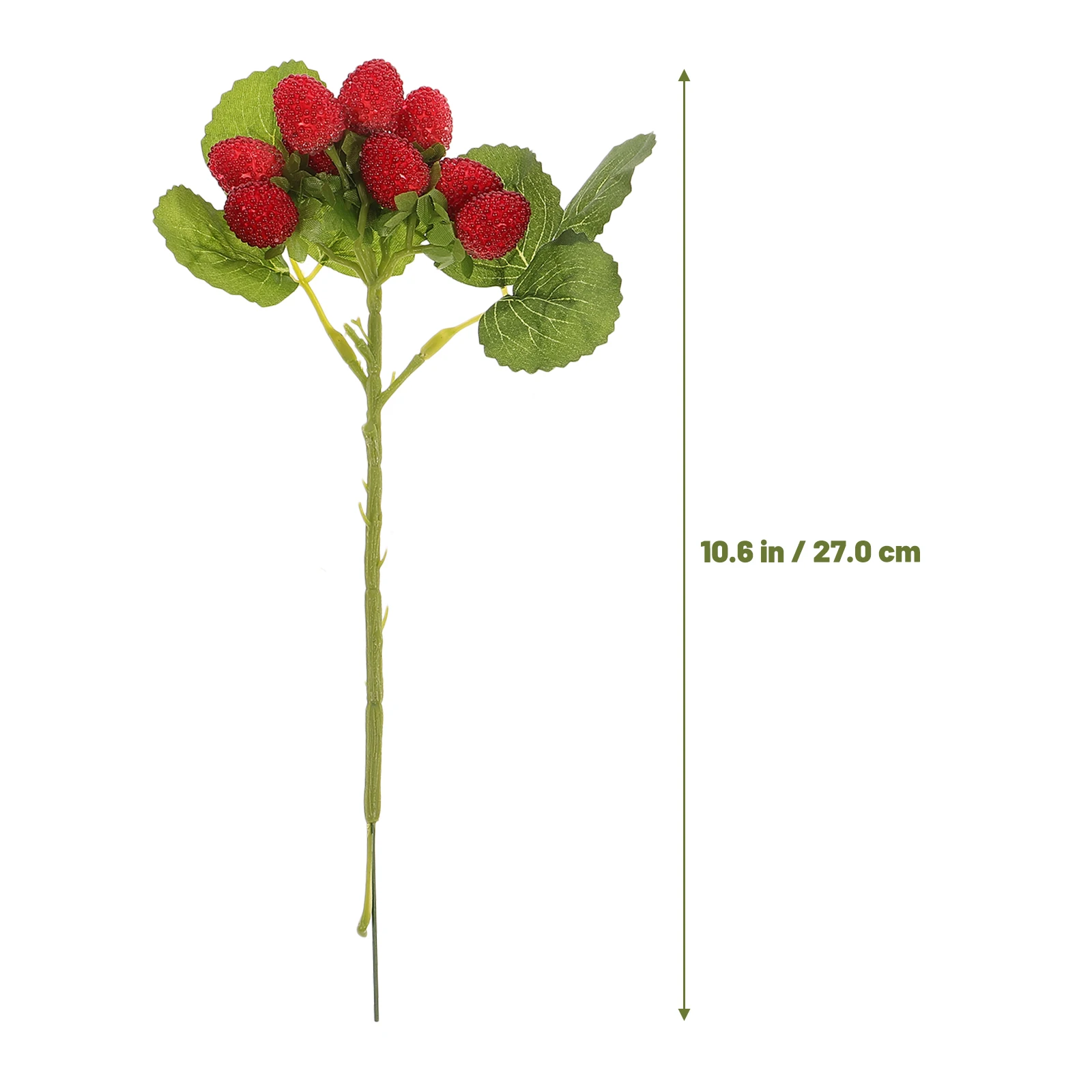 

2 set 2 Sets Artificial Red Bayberry Fruits Plastic Leaves Realistic Simulation Fruit Bouquet For Christmas Home Decor Desktop