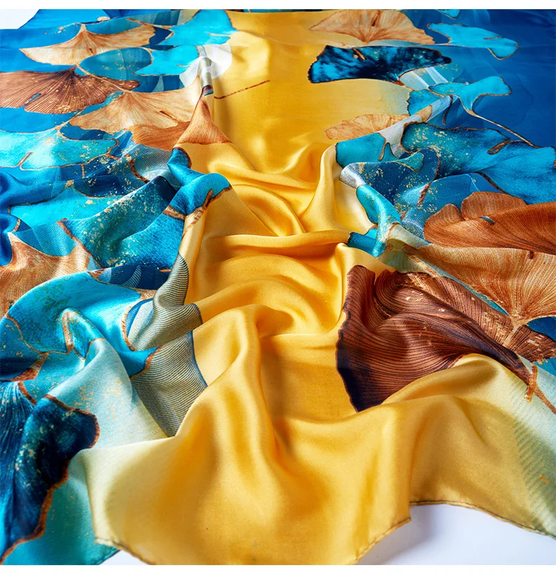 Spring Scarf Women\'s Luxury Design Polyester Material Smooth Scarf Soft Shawl Beach