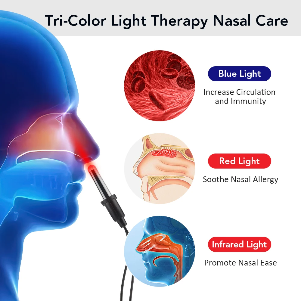 

Электрический стимулятор мышц EMS 4 в 1, устройство для помощи во сне, устройство для инфракрасной терапии носа, устройство для расслабления здоровья
