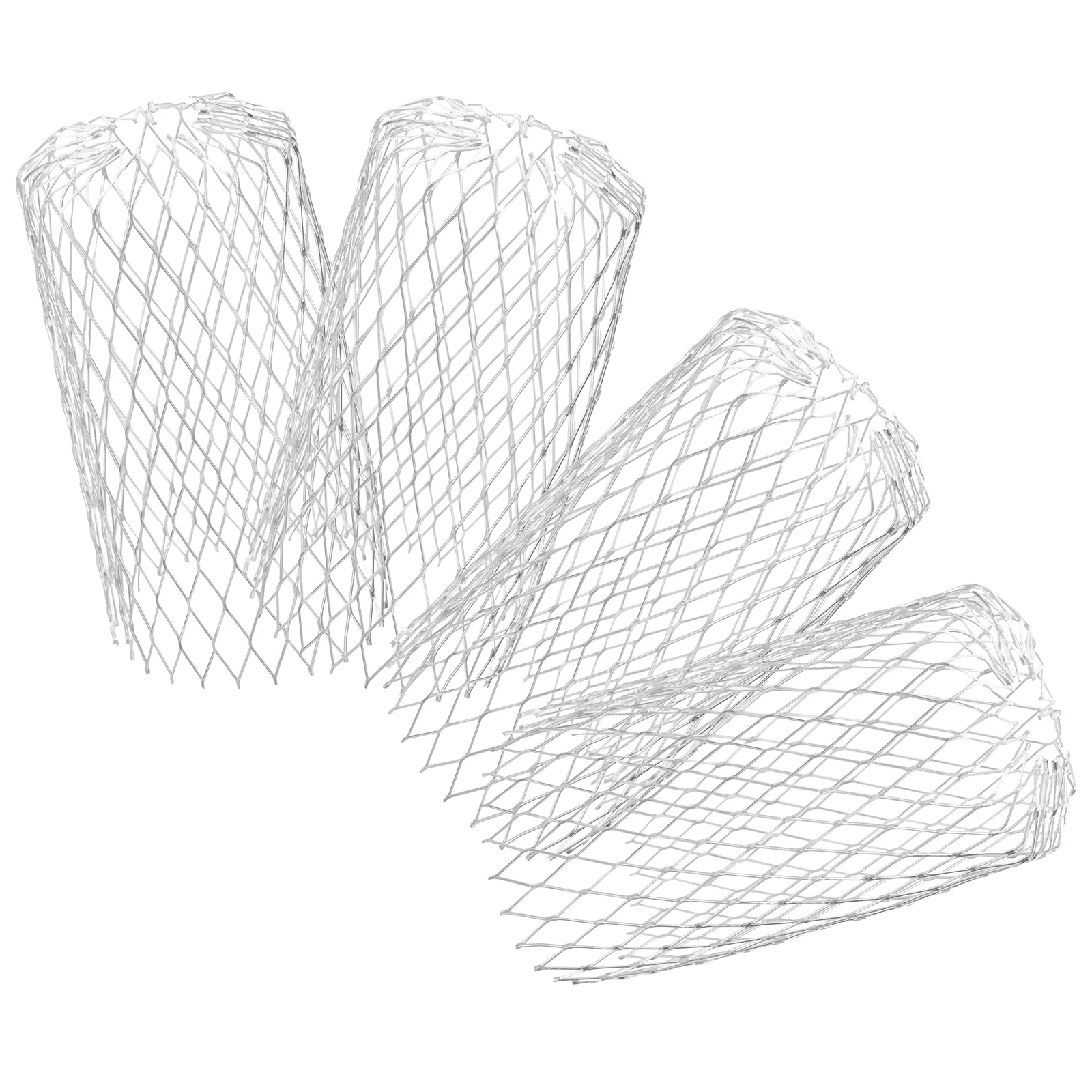 4 pz Tetto 3 Tetto Filtro di Scarico Copertura Protezione Grondaia Pollici Testa Piatta Foglia di Alluminio Filtro Downspout Schermo Attrezzo Da Giardino