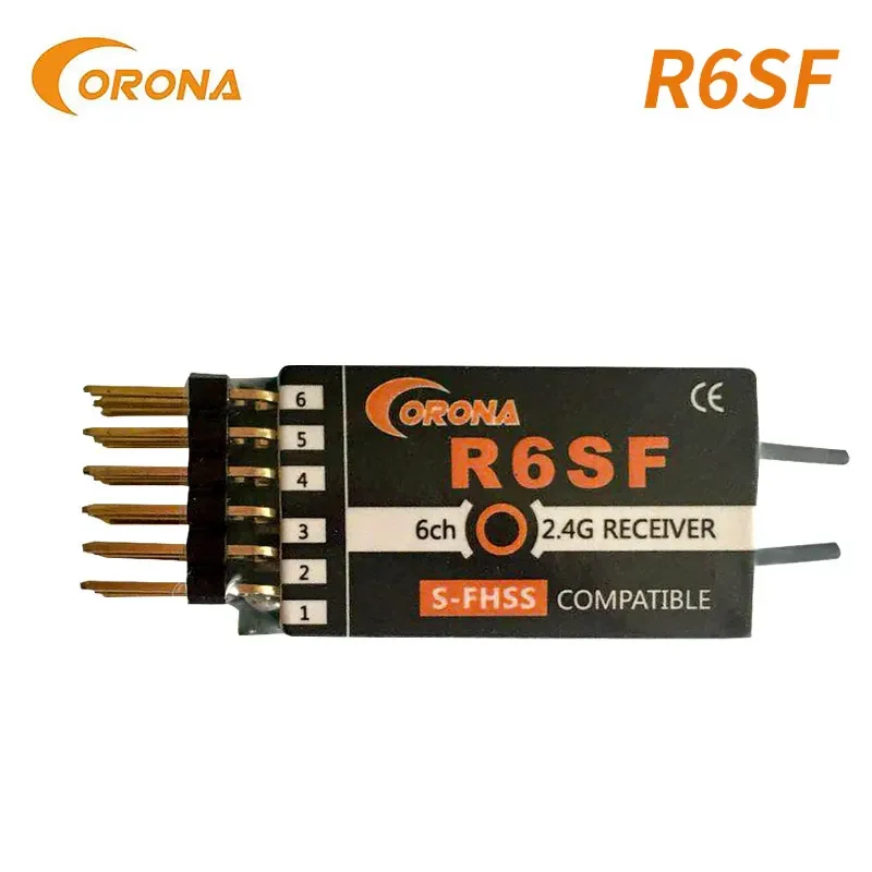 Corona 2.4G R4SF R6SF R8SF S-FHSS/FHSS Receiver Compatible FUTABA S-FHSS T6J T8J T14SG 16SZ Airplane Helicopters Car