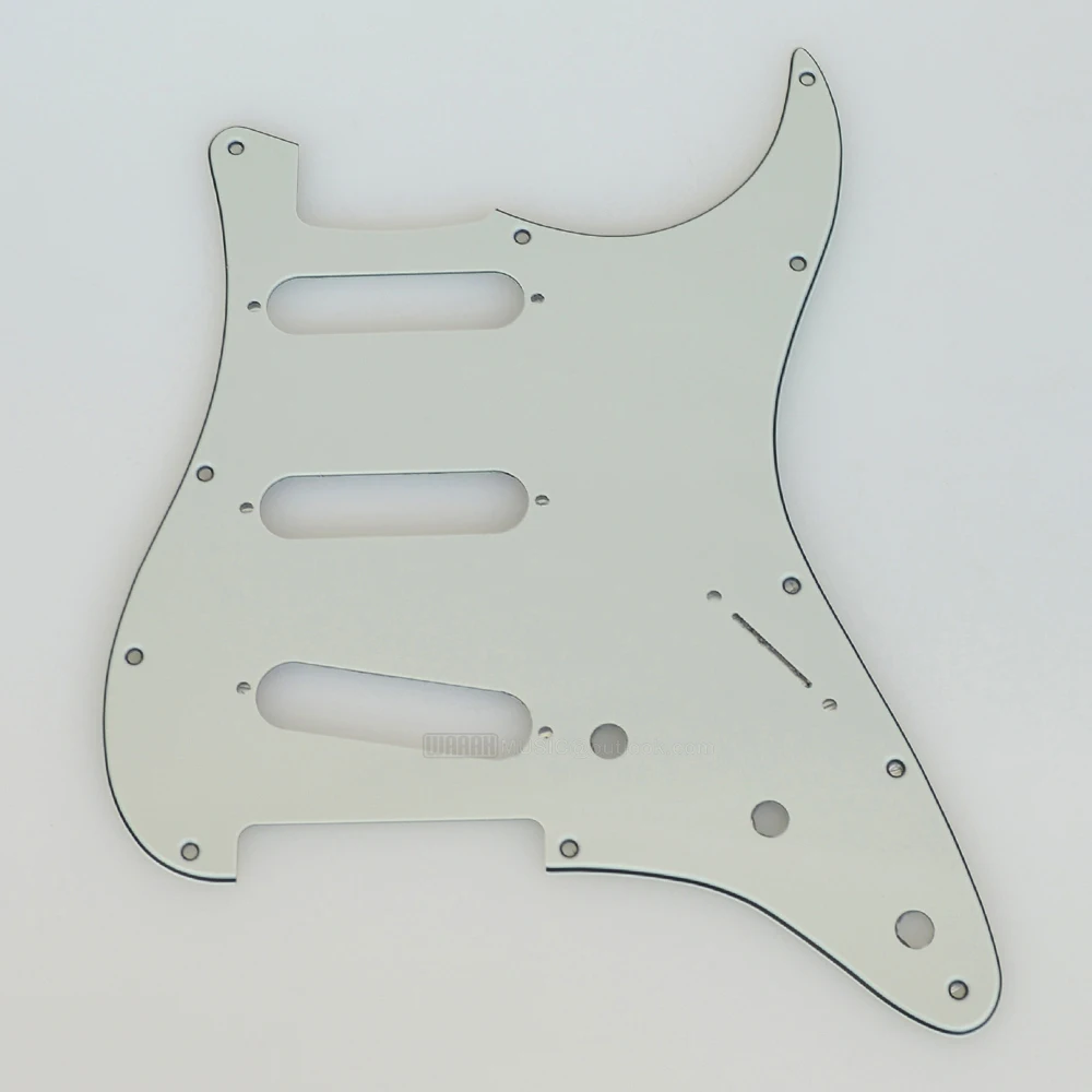 11 Holes SSS Guitar Pickguard for Fende ST Guitar 3Ply