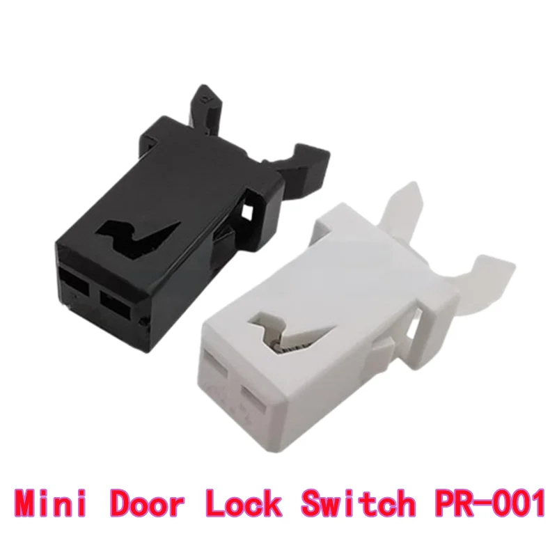 20PCS Black & White Mini Door Lock Switch PR-001 for Trash Bins, Air Conditioners, Set-Top Boxes, TVs, DVDs and Door Covers