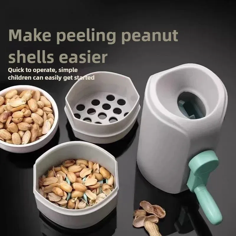 Automatic Peanut Sheller Food Grade Peanut Peeler Efficient Peanut De-Shelling Machine Opener Kitchen Gadget Accessories