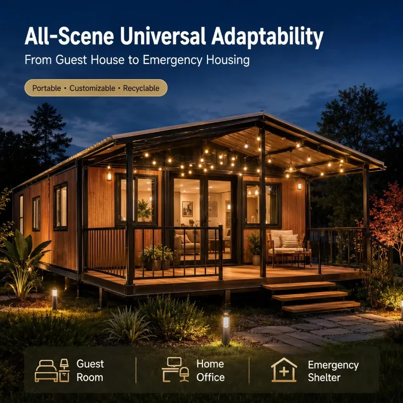 Premium 40ft Expandable Container House Prefab Luxury 3 Bedroom Mobile Home with Pitched Roof Fully Furnished