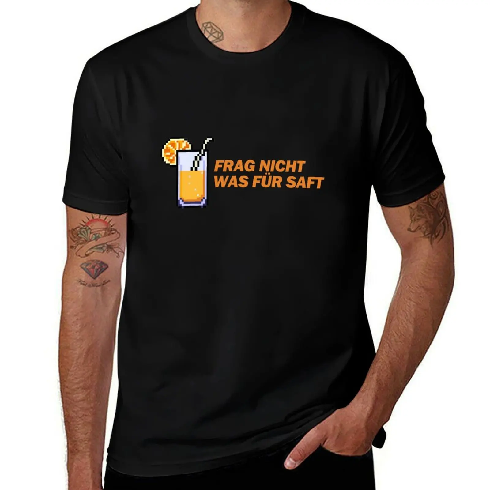 Frag nicht was für Saft Pixel - Money Boy Memes T-Shirt Anti-Pilling Casual T-Shirt