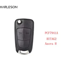 Clé télécommande à rabat, 433Mhz, puce PCF7941 46, pour Opel/Vauxhall Astra H 2004 – 2009 Zafira B 2005-2013 Corsa D 2007 – 2012