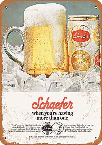 Metal Sign - 1973 Schaefer Beer - Vintage Look