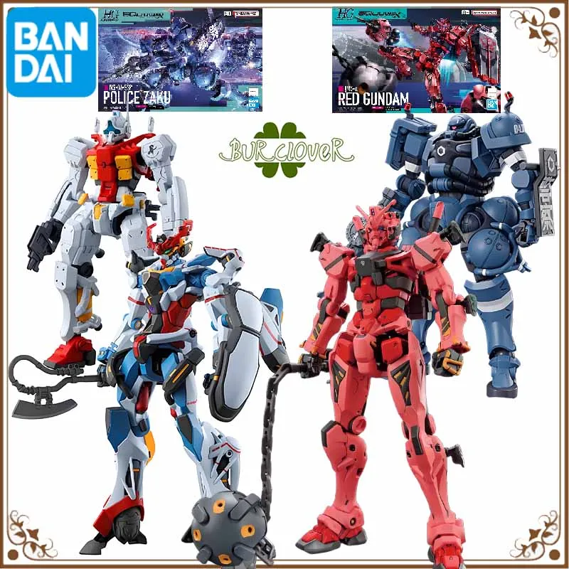 

Bandai Original HG Series gms Gundam GQuuuuuuX RED GUNDAM POLICE ZAKU SUGAI'S GELGOOG Anime Action Figure Assembly Model Toys