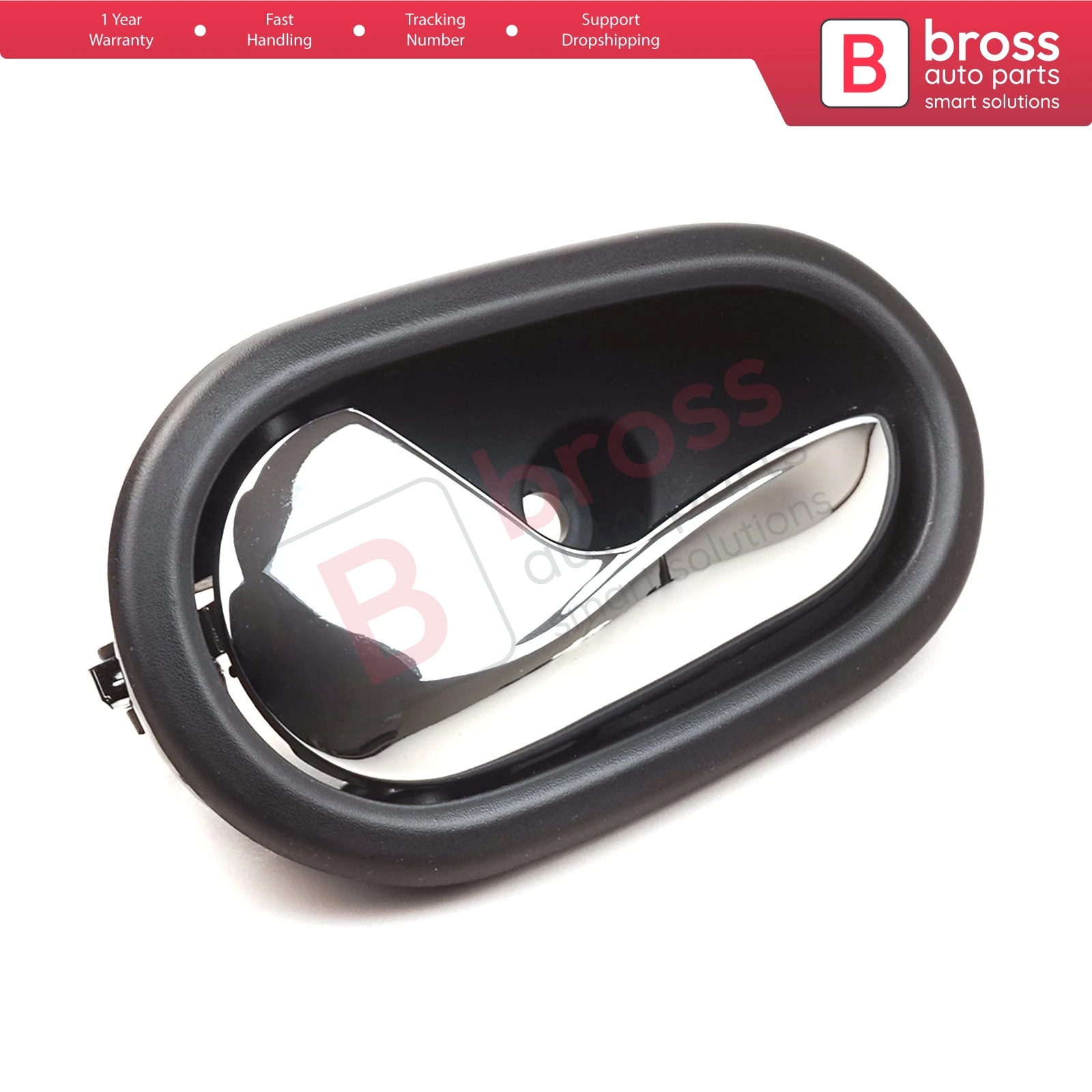 BDP1180 Interior Inner Front OR Rear Left Door Handle 806718771R Chrome Color for Renault Symbol MK3 Dacia Sandero MK2 Stepway