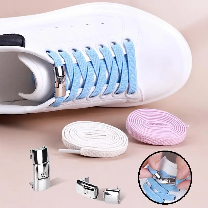 Colorful Shoe Tie Cute Shoes Laces Useful Accessories Fashion Protable Decor Double Buckle Flat Items Shoes Rope Shoelaces