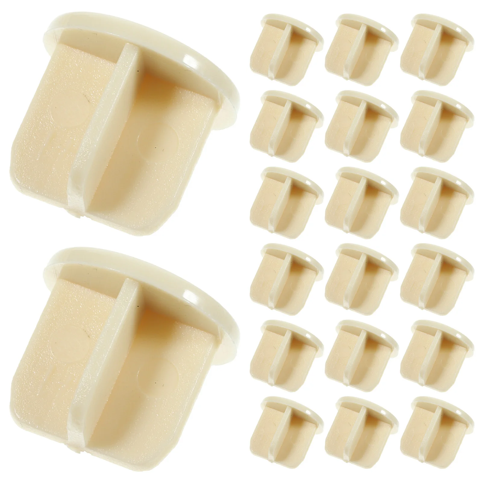 

50Pcs Blinds Bottom Rail End Caps ABS Plastic Easy Install Roller Blinds Accessories Ladder Cord Button