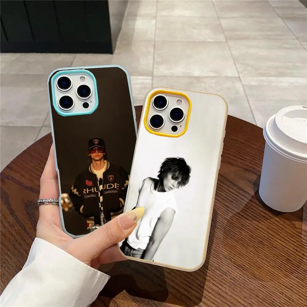 Omar Apollo Phone Case Jelly Dual-Layer Shockproof Phone Case for iPhone 17 16 15 14 13 12ProMax